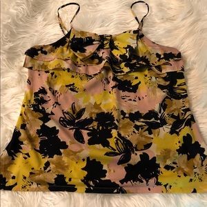 Floral spaghetti strap Banana Republic tank top